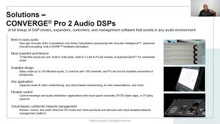 Deep Dive- CONVERGE Pro 2 DSP Mixers and  CONSOLE AI Configuration Software