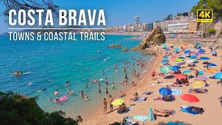 Costa Brava Beach Walk 🌊 Lloret de Mar, Spain | 4K Walking Tour
