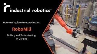 Robot for producing upholstery frame parts.