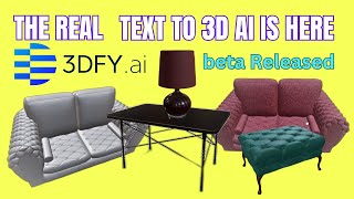 The real AI TEXT to 3D Models Generator is here and this is HUGE
