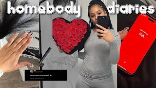 HOMEBODY DIARIES ᥫ᭡ | self care, diy nails, journaling, cleaning & MORE