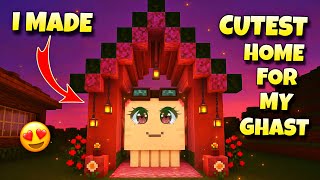 I MADE THE CUTEST HOUSE FOR MY HAPPY GHAST || MINECRAFT SURVIVAL SERIES 