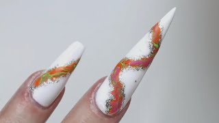 Polygel Forms Coffin vs Stiletto Lazy girl method by Femy beauty, step by step easy tutorial