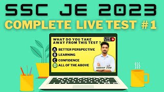 SSC JE 2023 LIVE TEST #1 | Complete Test of Civil Engineering |  SSC JE | State AEN | SANDEEP JYANI