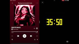 45 Minutes Timer Digital Display Yellow Spotify