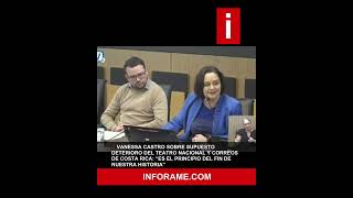 Vanessa Castro on the alleged deterioration of the National Theater and the Post Office of Costa ...