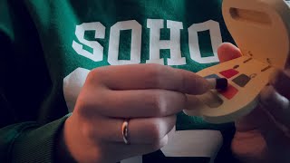 ASMR 🐢 Makeup + Hair with Wooden Toy Set [pretend play, no talking, no tapping, no mouthsounds]