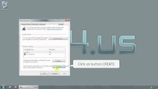 Windows 7 Ultimate 64 bit - How to create a restore point - www.vid4.us