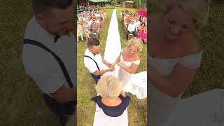 Candace and Wes Prince's wedding ceremony.