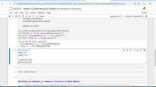 What is a Math Module in Python? and What is Constants in Math Module in Python?