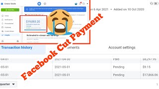 Facebook Page May Months Eraning Panding Cut Eraning 😭 || Big Problem