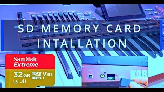 KORG PA 4X MEMORY CARD INSTALLATION