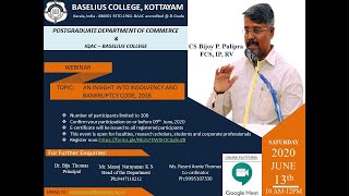 Commerce Webinar -An Insight into Insolvency and Bankruptcy Code
