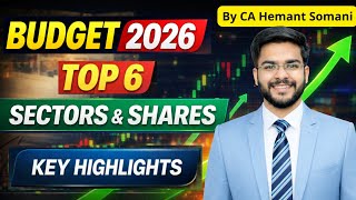 Budget 2026 - Top 6 Sectors & Shares to Buy Now ? 🚀 (High Allocation & All Highlights)
