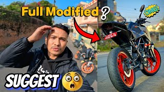 Bike Ko Full Modifie Vayo || Duke 200 Bs6 || Looks Like Duke 250 ||  @Bwdvlogs_Official   #youtube