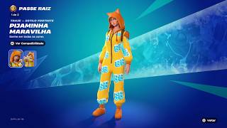 Gameplay com a Skin Pijaminha Maravilha do Passe de Batalha RAIZ/OG C01T07 (PS5 1080p120 HDR)