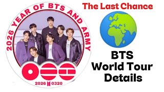 It's Official! BTS World Tour 2026🌍 | Full Details & Updates