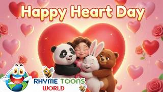 Happy Valentine's Day Song ❤️ | Happy Heart Day Friends! | Rhyme Toons World