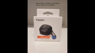Spigen Rugged Armor case for Samsung Galaxy Buds Live Unboxing