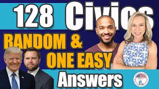 USCIS 128 Civics Questions and SIMPLE Answers  | Officer Dan | 2025 Civics Test US Naturalization