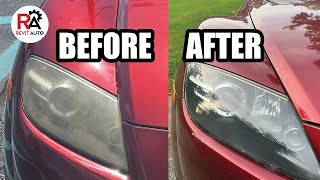 How to restore HEADLIGHTS like NEW in under 5 minutes!