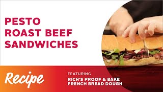 Rich Product Pesto Roast Beef Sandwich Recipe Video