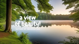Calming lakeshore water sounds with spring ambience