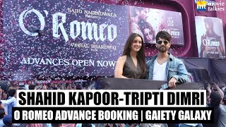 Shahid Kapoor & Tripti Dimri Kickstart O Romeo Advance Booking at Gaiety Galaxy