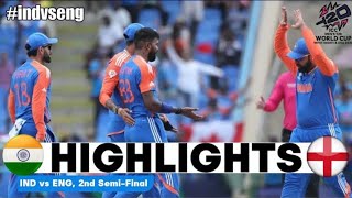 ICC T20 World Cup 2024 | India vs England | Full Highlights 2024 | ENG vs IND 2024 Highlights