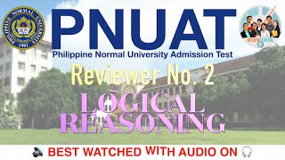 PNUAT Reviewer No.2: Logical Reasoning | #reviewcentral #pnuat  #pnu  #freereviewer