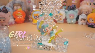 ASMR | Art & Craft my Blind Box Toys | shopping & making display stand for Nanci's Dream from Rolife