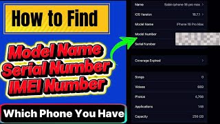 How to Find which Iphone You Have, Serial Number & IMEI of Your Iphone