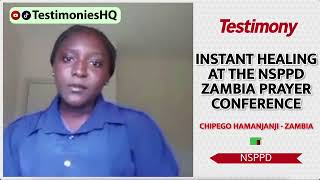 YOUNG WOMAN HEALED FROM PARALYSIS LIVE AT ZAMBIA CONVENTION