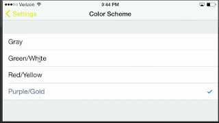 Settings Screen