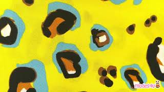 Alexander Henry Africa Hot Spots yellow animal fabric with leopard spots design - modes4u -