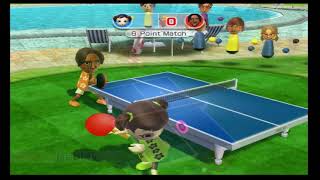 Wii Sports Resort - Table Tennis Yui vs. George (Skill level 2500)