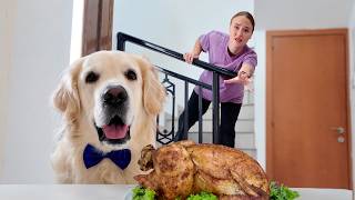 Leaving My Golden Retriever Alone with a Chicken - Funny Reaction