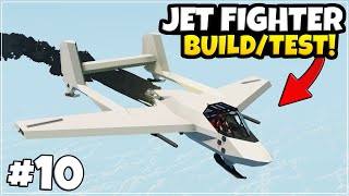 I Built AND CRASHED My FIRST Career JET PLANE! - Hardcore WAR Career Stormworks - EPISODE 10