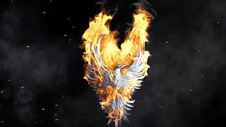 Phoenix Rebirth Fire Effect - Animated Background Video 4K