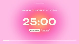 Aesthetic Pomodoro Timer 4x25min | Study & Work motivation | Stay focused and Productive | Pink Aura