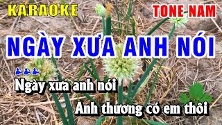 Ngày Xưa Anh Nói Karaoke Tone Nam 2023 ➤ Nhạc Sống Quang Kỳ