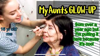 Pre-Youtube-Me giving my Aunt Lois a MAKEOVER