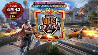 New Update Features & BGMI 4.3 Tricks | BGIS 2026 Survival META [Live]