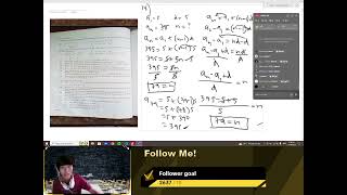 Teaching Algebra 1&2 Part 19B in Tiktok Live Studio