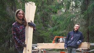 Milling Lumber for Our Off Grid Workshop | Almost Ruining a Brand New Sawmill