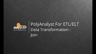 Data Transformation Part 11 - Join