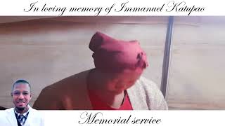 Memorial service of Immanuel Katupao