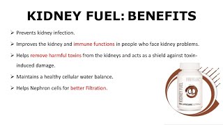KIDNEY FUEL| SOLUTIONS FOR PROBLEMS-IMPROVES KIDNEY INFECTION,MAINTAINS CELLULAR WATER BALANCE ETC