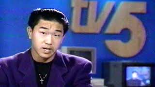 My first time on TV in 1994 vs working for Sportsnet in 2000