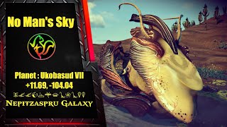 No Man's Sky - Ship of the Day - Black and Bronze on yellow Triple Thruster Anvil Living Ship